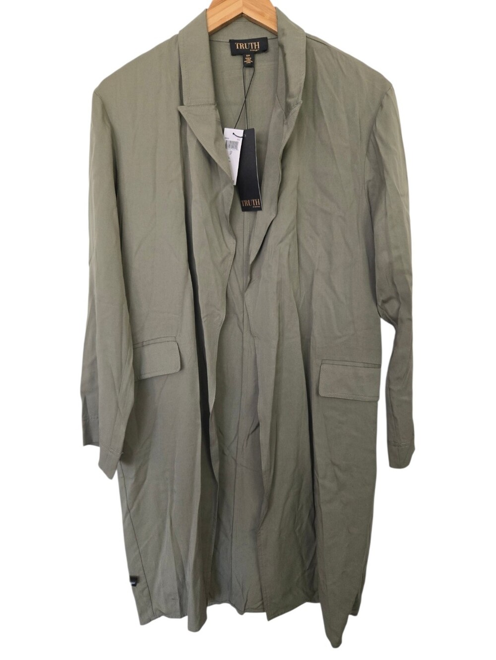 ✨🌿 NWT Truth by Republic Sage Green Duster Jacket | Size Small | Lightweight Op - Picture 2 of 8